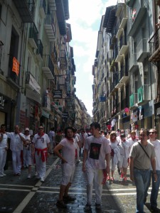 Calle Estafeta cercana a la Pensión Escaray  